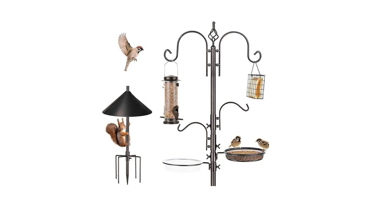 Erytlly Bird Feeders Bird Feeding Station Kit Bird Feeding Pole