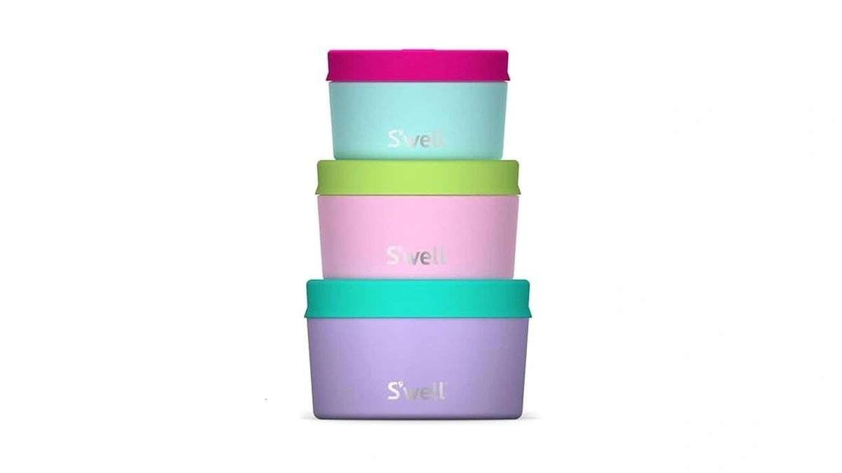 S'well Stainless Steel Food Canister Set Of Three, 10oz, 16oz,