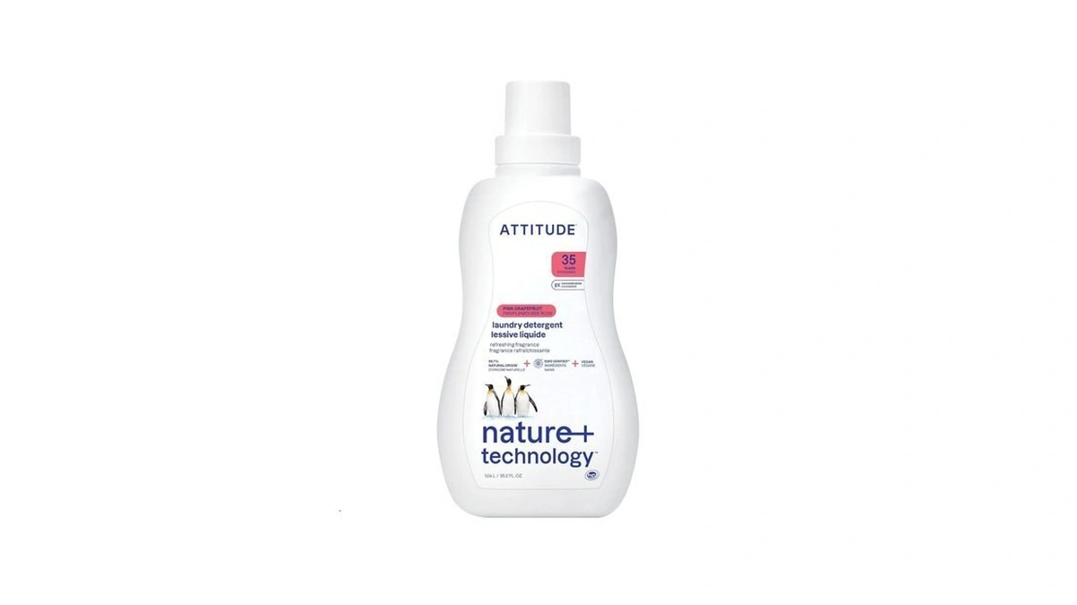 Attitude Liquid Laundry Detergent, Ewg Verified, He Compatible, Plant-based &