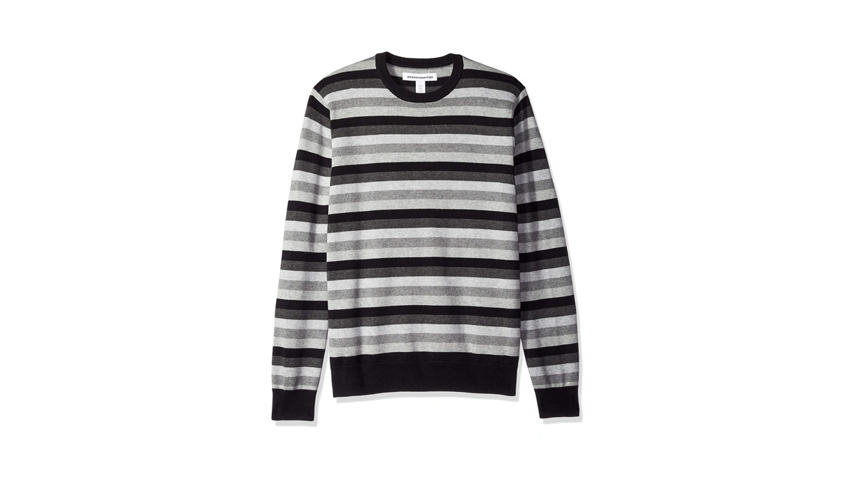 Amazon Essentials Men's Long-sleeve Crewneck Sweater, 100% Cotton, Big &