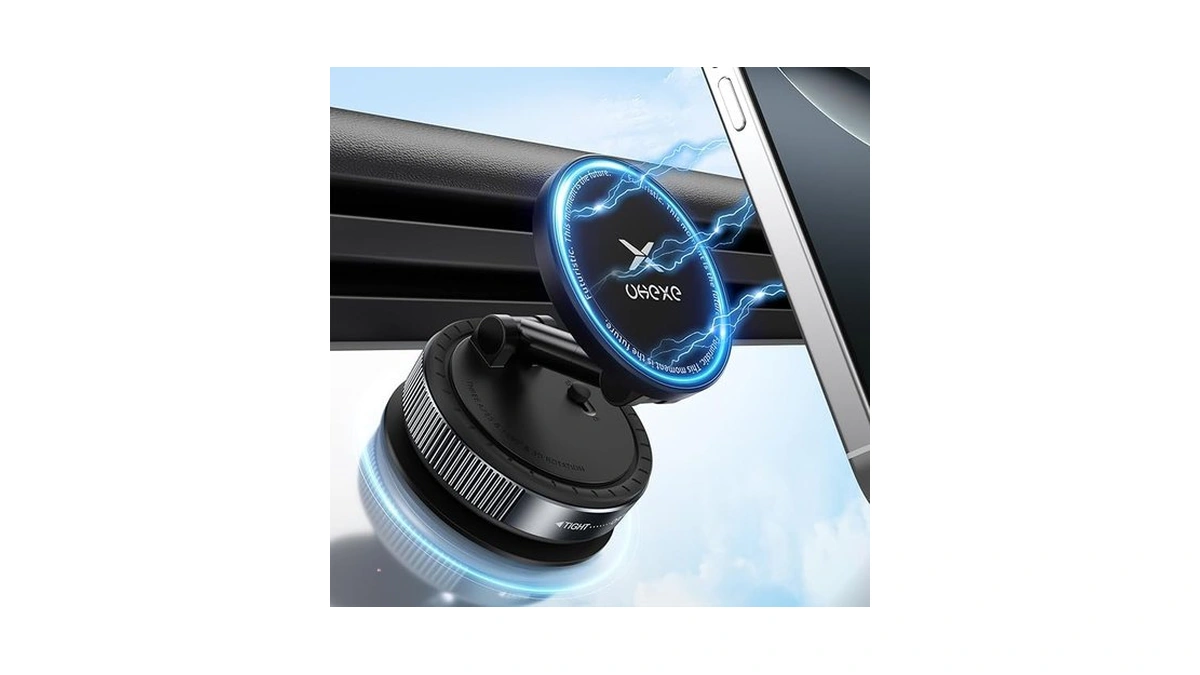 Ukexe Vacuum Magnetic Phone Holder For You Car 360° Adjustable