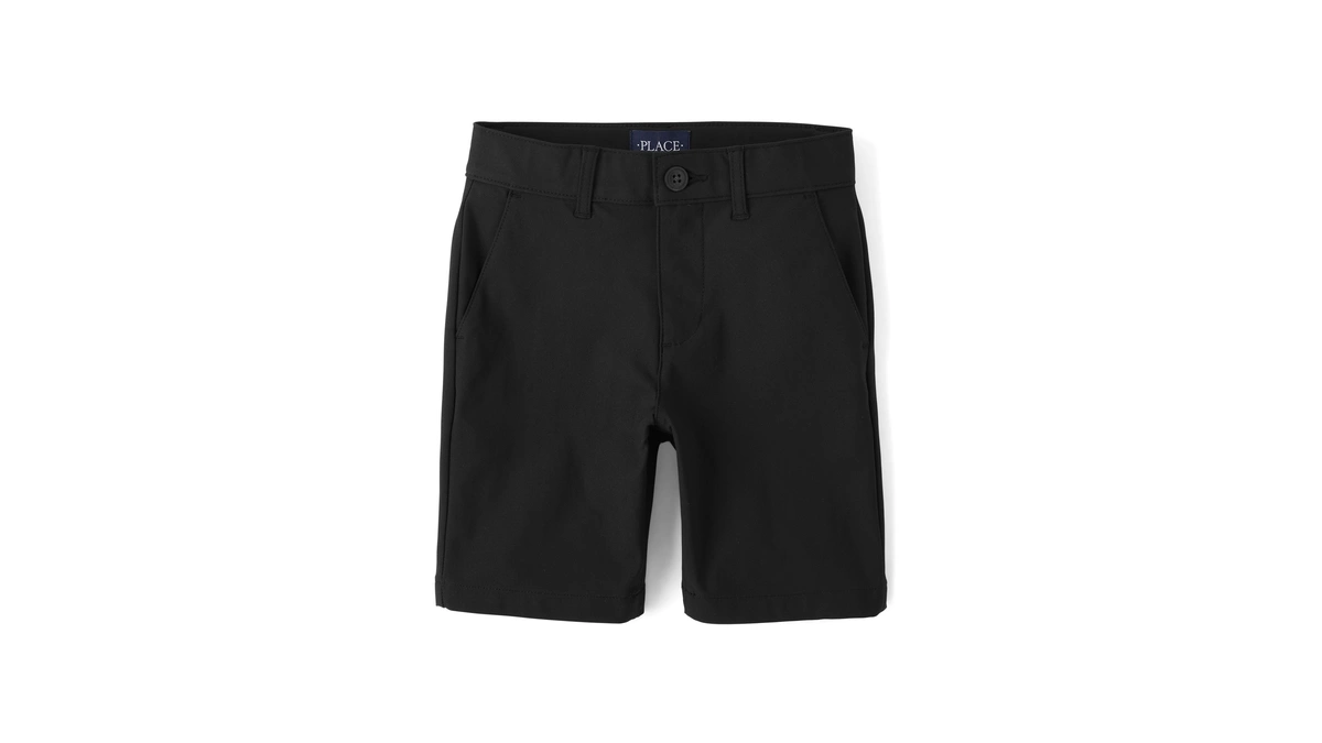 The Children's Place,boys,uniform Quick Dry Chino Shorts,black,18