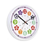 Aurowit Learning Wall Clock 12 Inch –time Teaching Non-ticking Battery