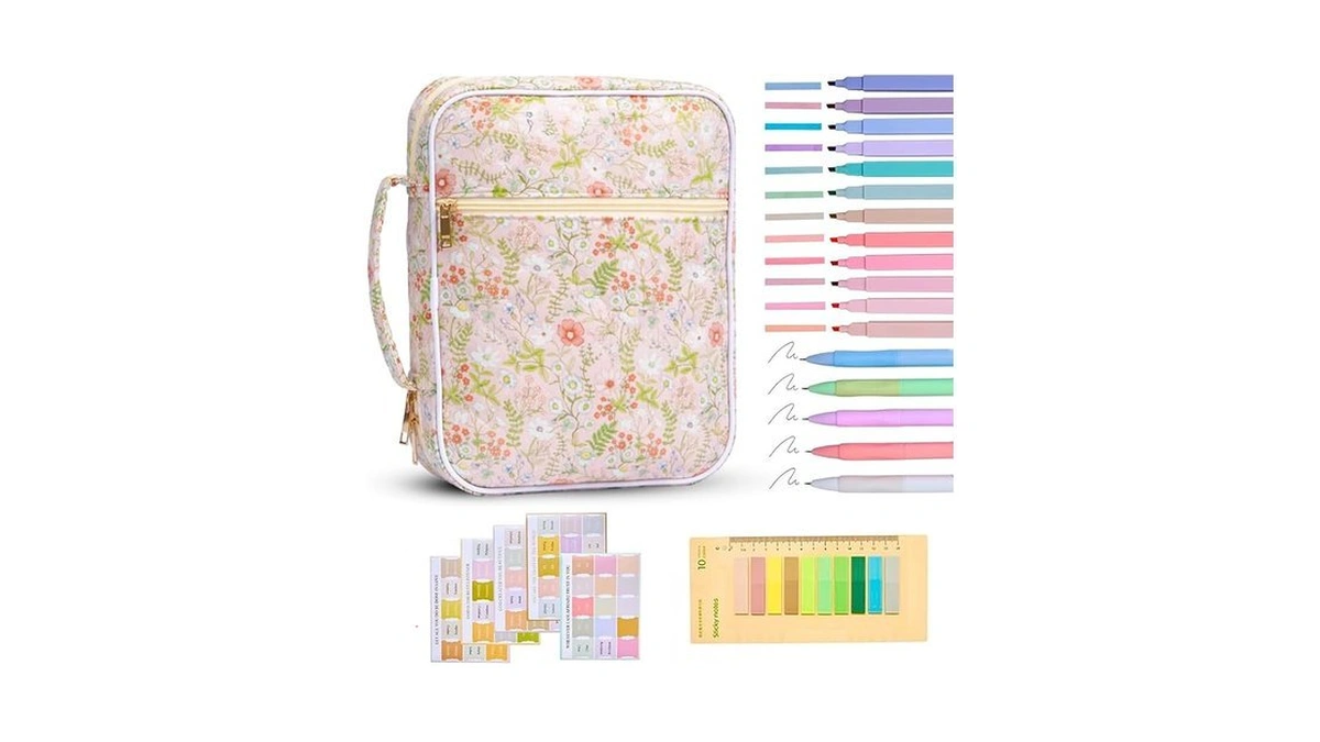 Tanolix Bible Bag For Women, Bible Cover Case With Study