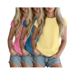 Lessonzoo 3 Pack Girls Shirts 5-14 Years Summer Tops Teens