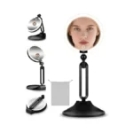 40x/1x Makeup Magnifying Mirror With Lights, 6inch Double-sided 1x/40x Makeup