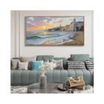 Ydysune Beach Wall Art Canvas For Painting Retro Ocean Wall