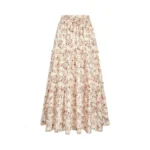 Arolina Skirts For Women Trendy High Waist Ruffle Tiered Long