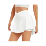 Ed3size White Tennis Skirt With Pockets Skorts For Woman High