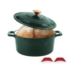 Tastedeli Enamel Cast Iron Dutch Oven With Lid, Round Casserole
