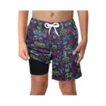 Lucowee Boys Swim Trunks With Boxer Brief Liner Compression 6"