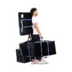 Clothing Storage Bags With Zipper - 4 Pack Of Heavy