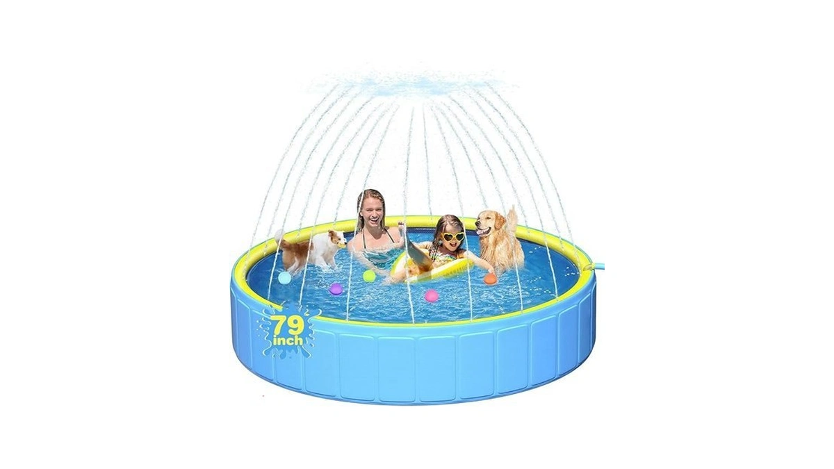 Yivsen Perfect Combination Of Dog Pool And Splash Pad W79