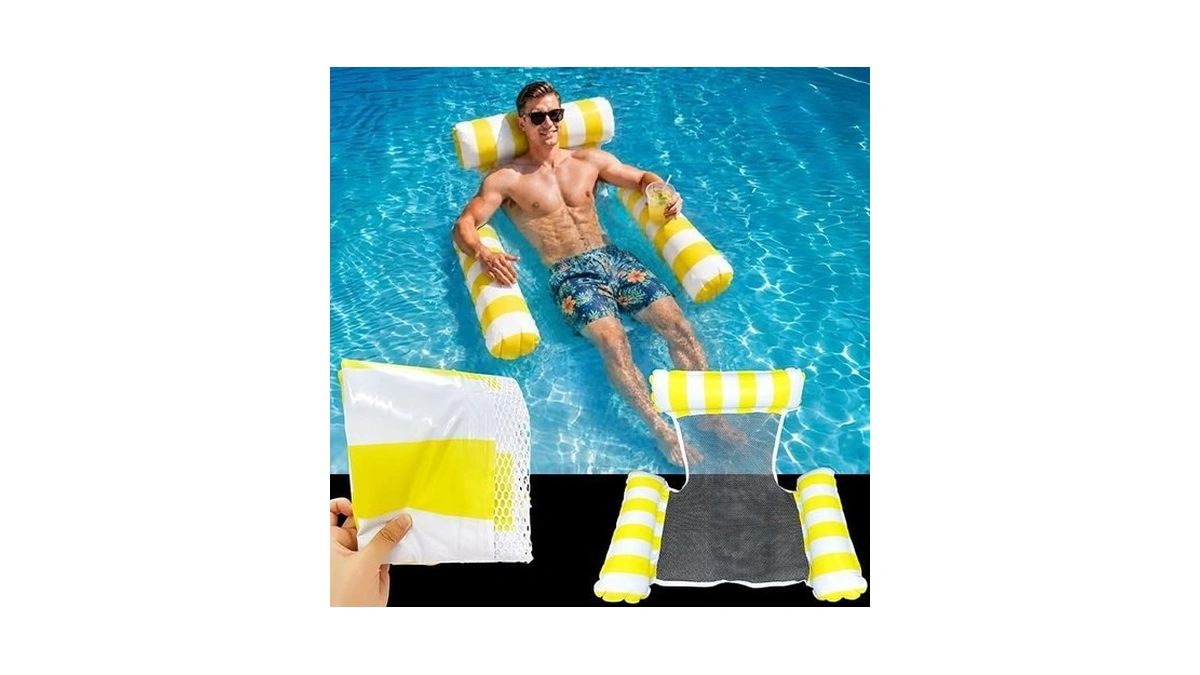 Water Hammock Lounger - Pool Float Lounger For Adults Inflatable