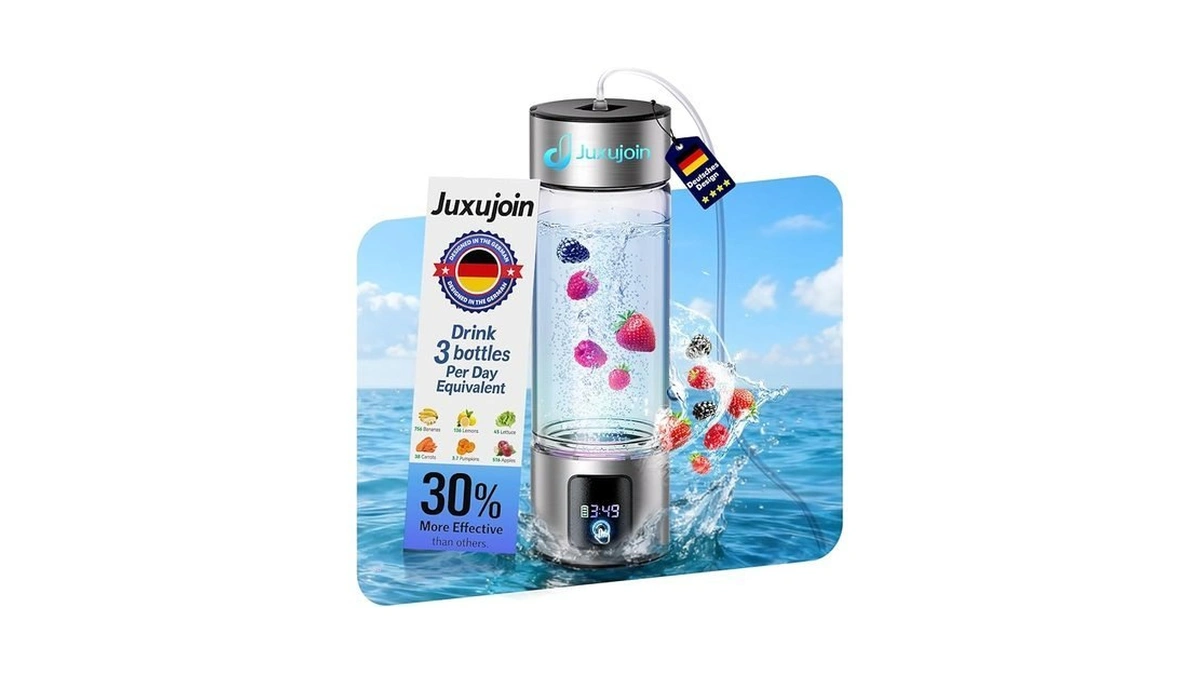 Juxujoin Upgrade 3-in-1 Hydrogen Water Bottle With Display - Industry