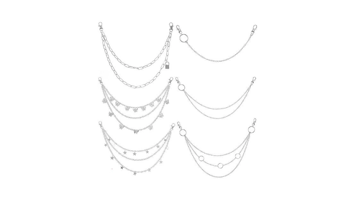 Waist Chain Belt Jeans Pants Chain, Punk Pocket Chain Hiphop
