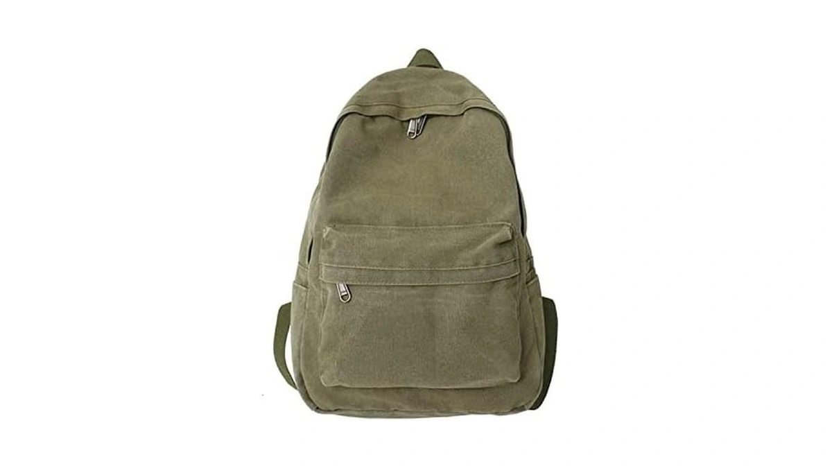 Kaobio Canvas Backpack For Women Men Vintage Aesthetic Bags Travel