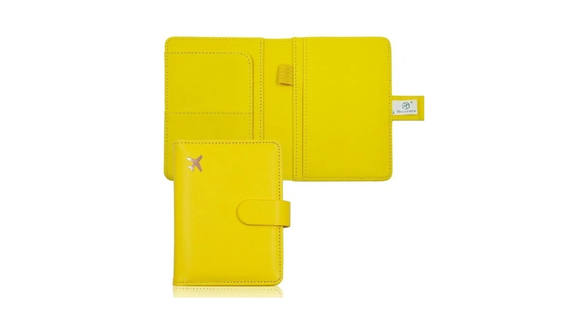 Melsbrinna Premium Leather Passport Holder Covers Case, Waterproof Rfid Blocking