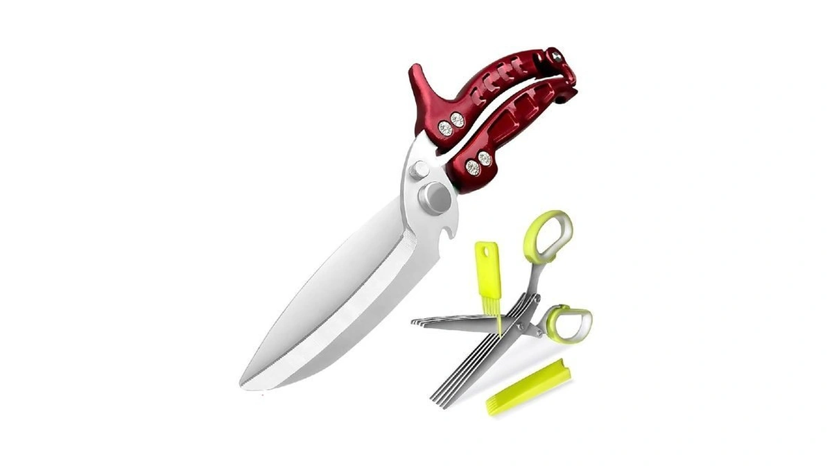 Kitchen Scissors, 2 Pack Kitchen Shears With Herb Scissors, Heavy