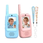 Video Walkie Talkies For Kids, Handheld 2 Pack Rechargeable Kids