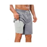Incerun Mens Swim Trunks With Compression Liner Bathing Suit 9