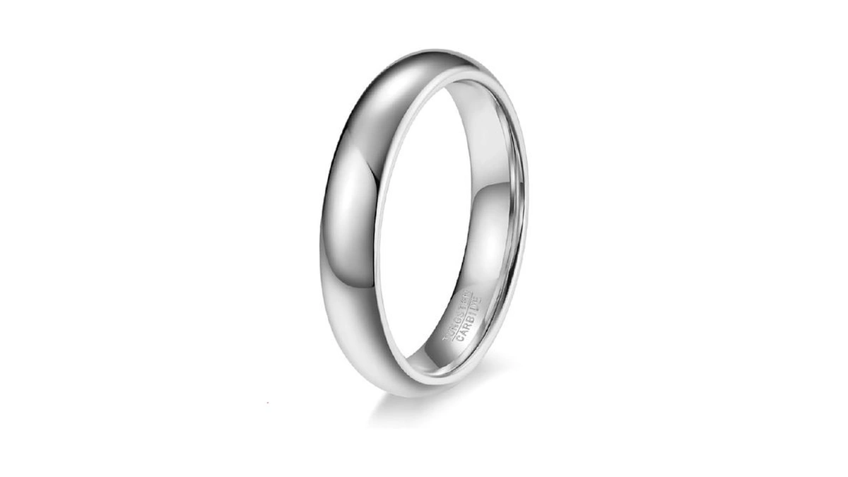 Hxnibatsar Classic 2mm 4mm 6mm Tungsten Carbide Wedding Band Ring