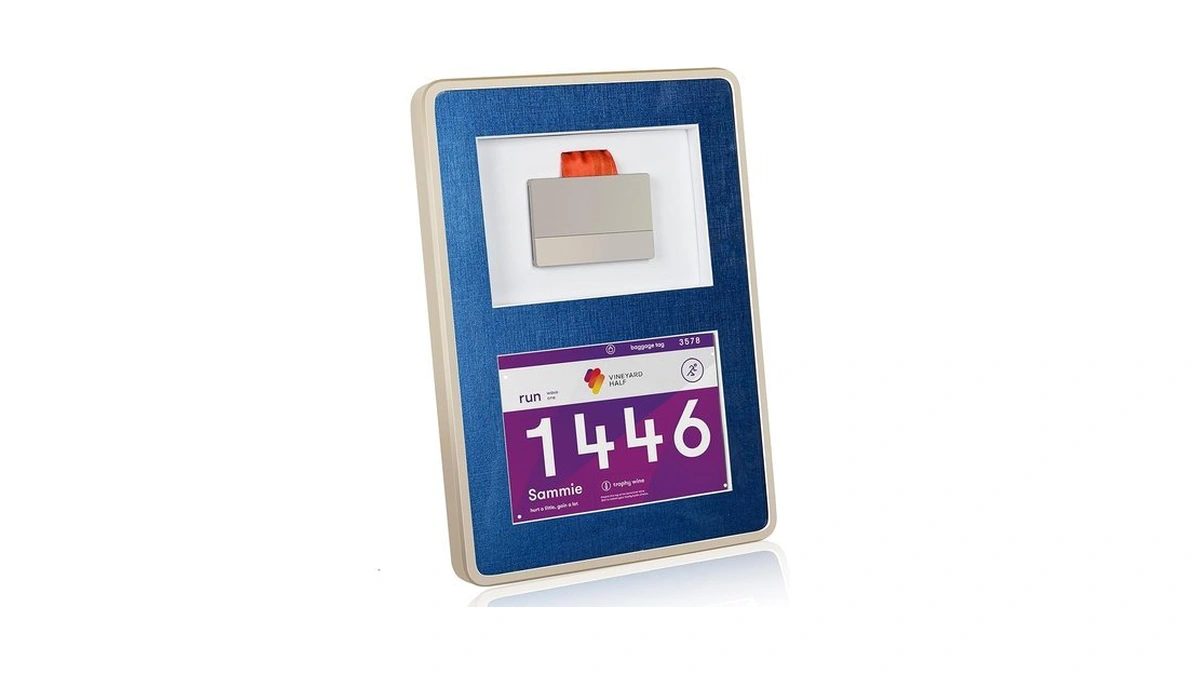 2-in-1 Shadow Box Display -single Medal,race Bibs & Photo Display