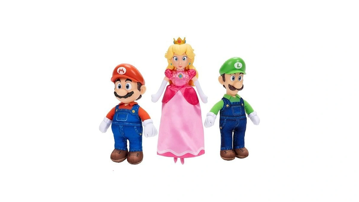 The Super Mario Galaxy Movie – 9" Plush 3-pack Bundle