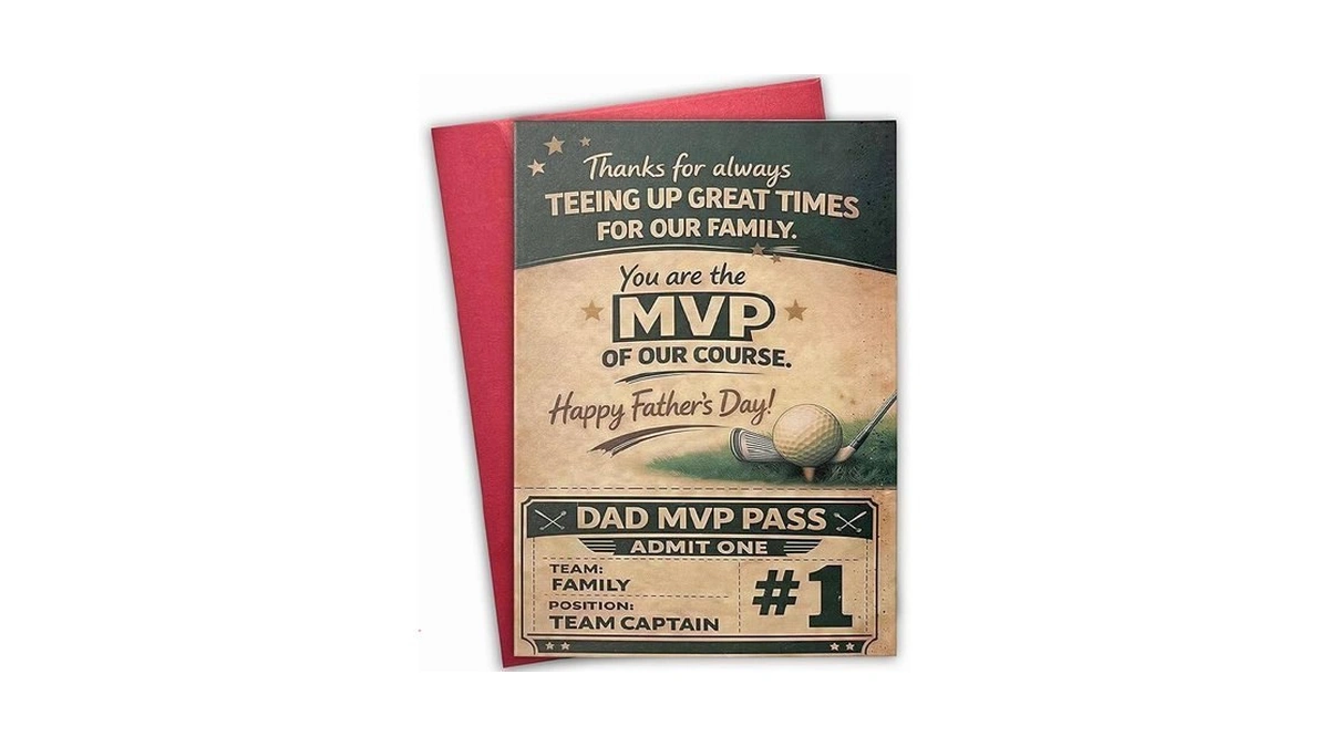 Okkbgo Father's Day Card For Golf Dad, Funny Mvp Golf-themed