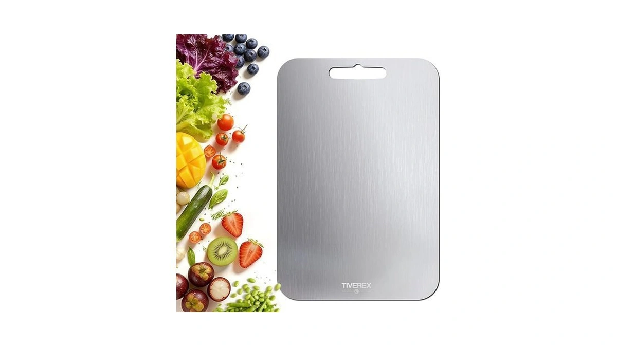 Tiverex Titanium Cutting Board,100% Pure Titanium Cutting Boards For Kitchen,