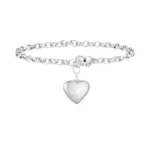 Hxnibatsar Stainless Steel Bracelet For Women, Heart A-z Letter Pendant