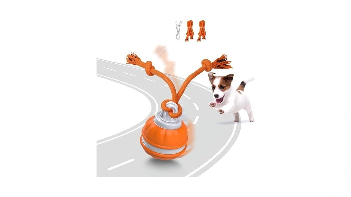 Muhhiba Interactive Dog Toys, Automatic Rolling Ball For Puppy/small Dogs,