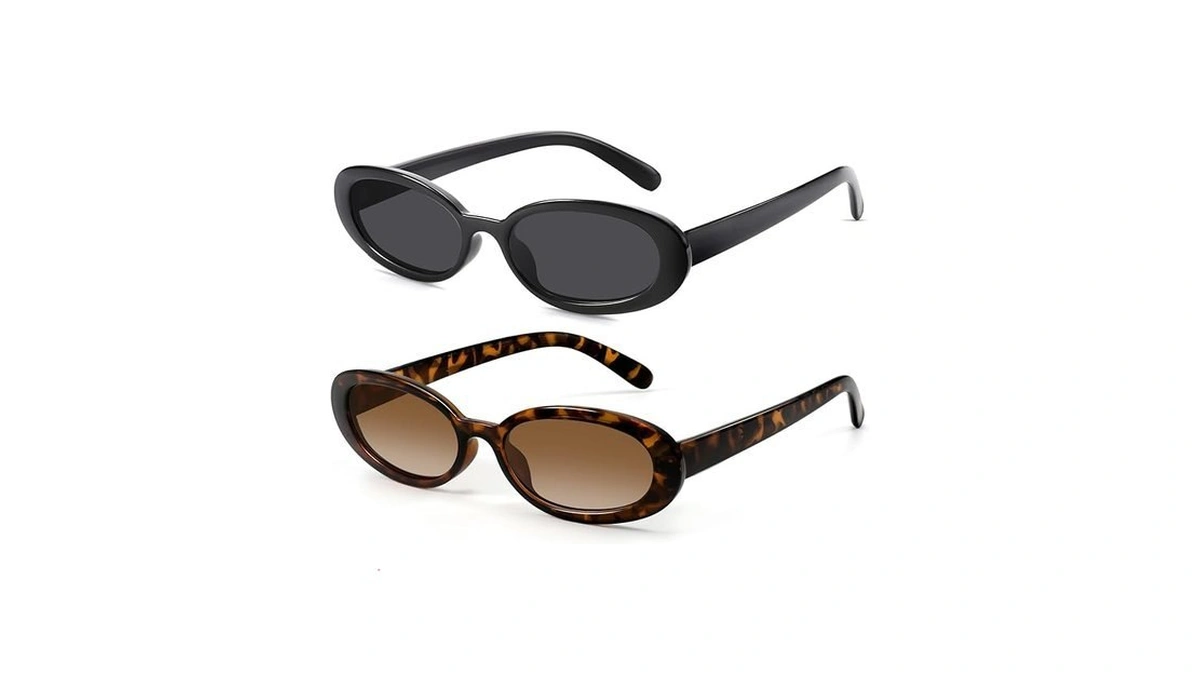 Danamy Sunglasses Womens Retro Oval Sunglasses For Women Men Fashion