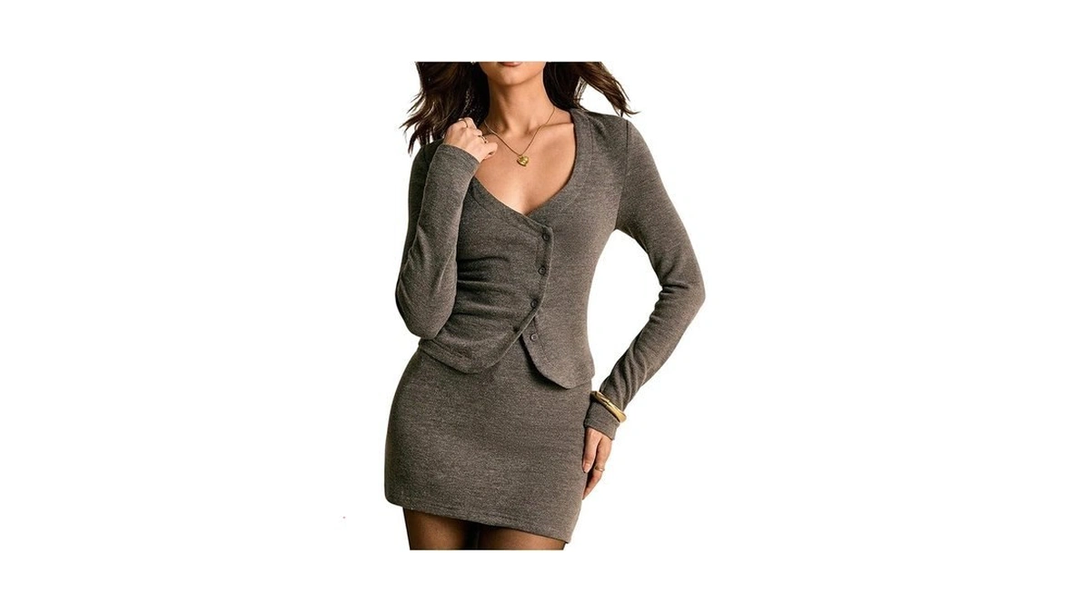 Verdusa Women's 2 Piece Sets Airport Outfits Business Casual Outfits