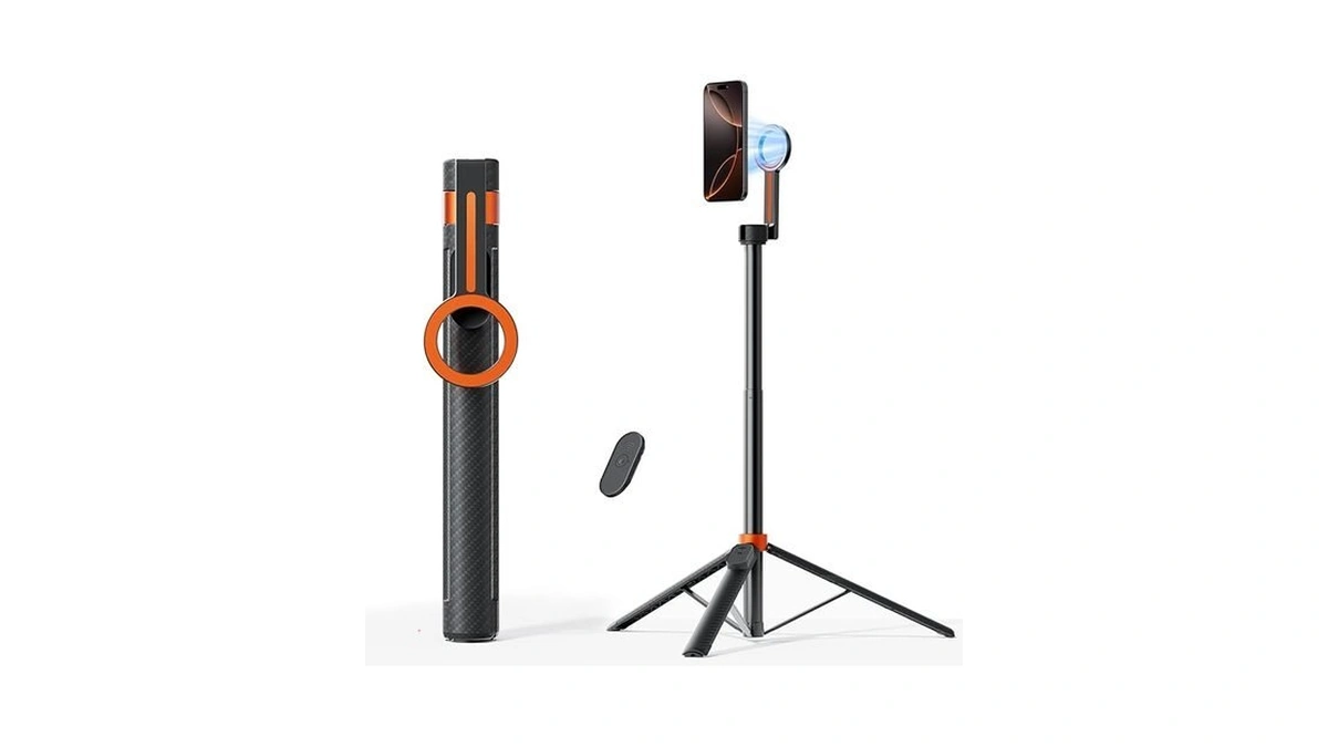 Todi 65" Magnetic Tripod For Iphone With Remote, Selfie Stick