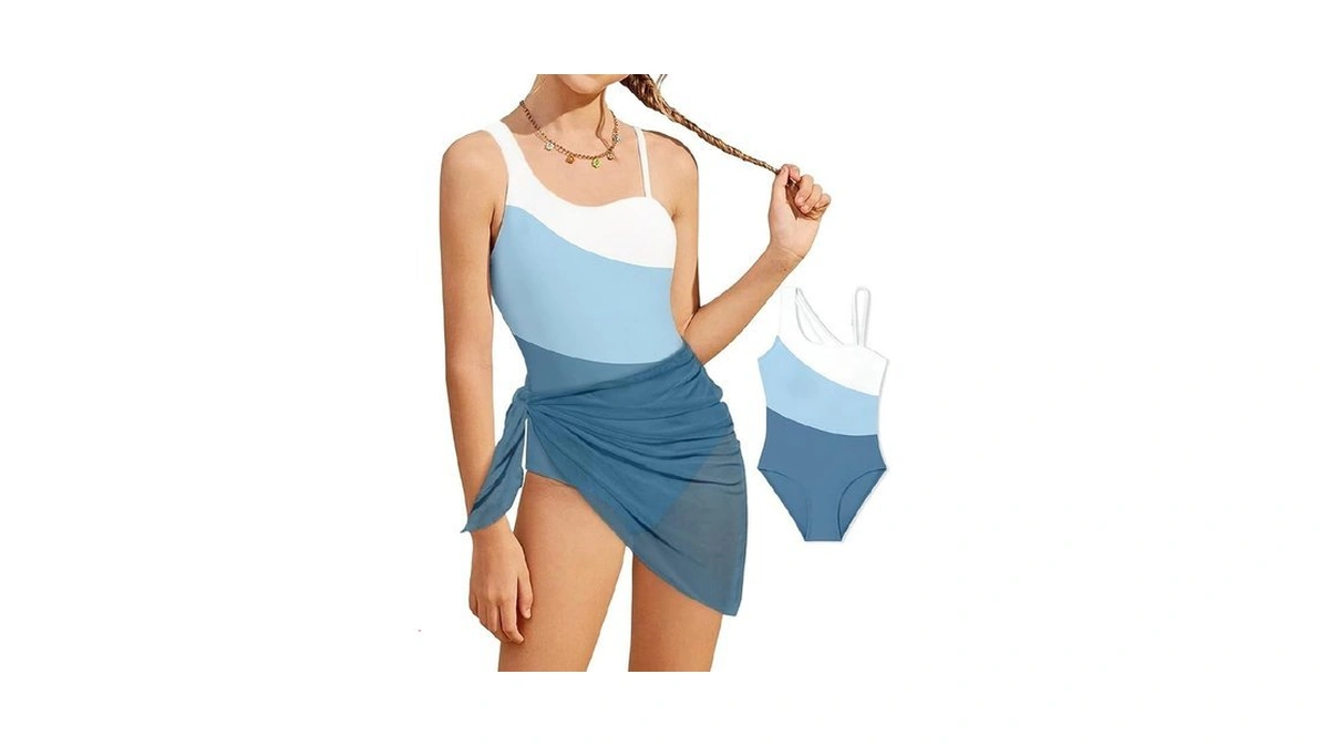 Crisone Girls Swimsuit Size 8-10 9 Years Girls Bathing Suit