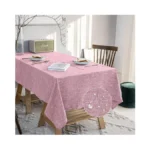 Jsfly Waterproof Cotton Linen Thick Tablecloths Rectangle Dining Table Cloth,