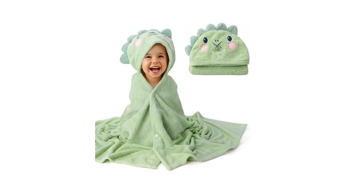 Fingertip Wd Toddler Towels With Hood, Large 27.5x55 Inch Super
