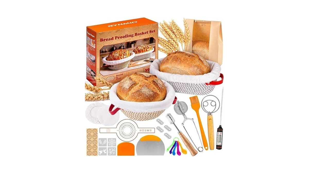 Sourdough Bread Baking Supplies, Cotton Rope Sourdough Starter Kit With