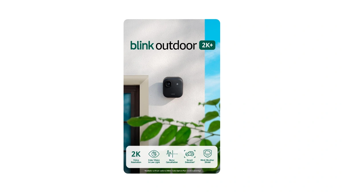 Blink Outdoor 2k+ (newest Model) — Wireless Smart Security Camera,