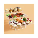 Bakzon 3 Tier Serving Tray For Entertaining, Acrylic Dessert Table