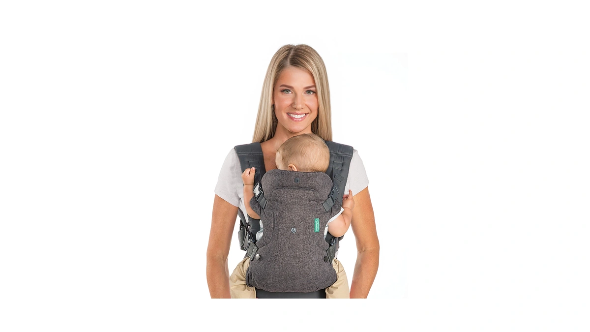 Infantino Flip 4-in-1 Convertible Baby Carrier, Adjustable, Ergonomic Babywearing, Registry