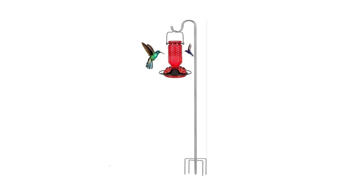Ihomepark Shepherds Hook For Outdoor, 62 Inch Tall & 5/8