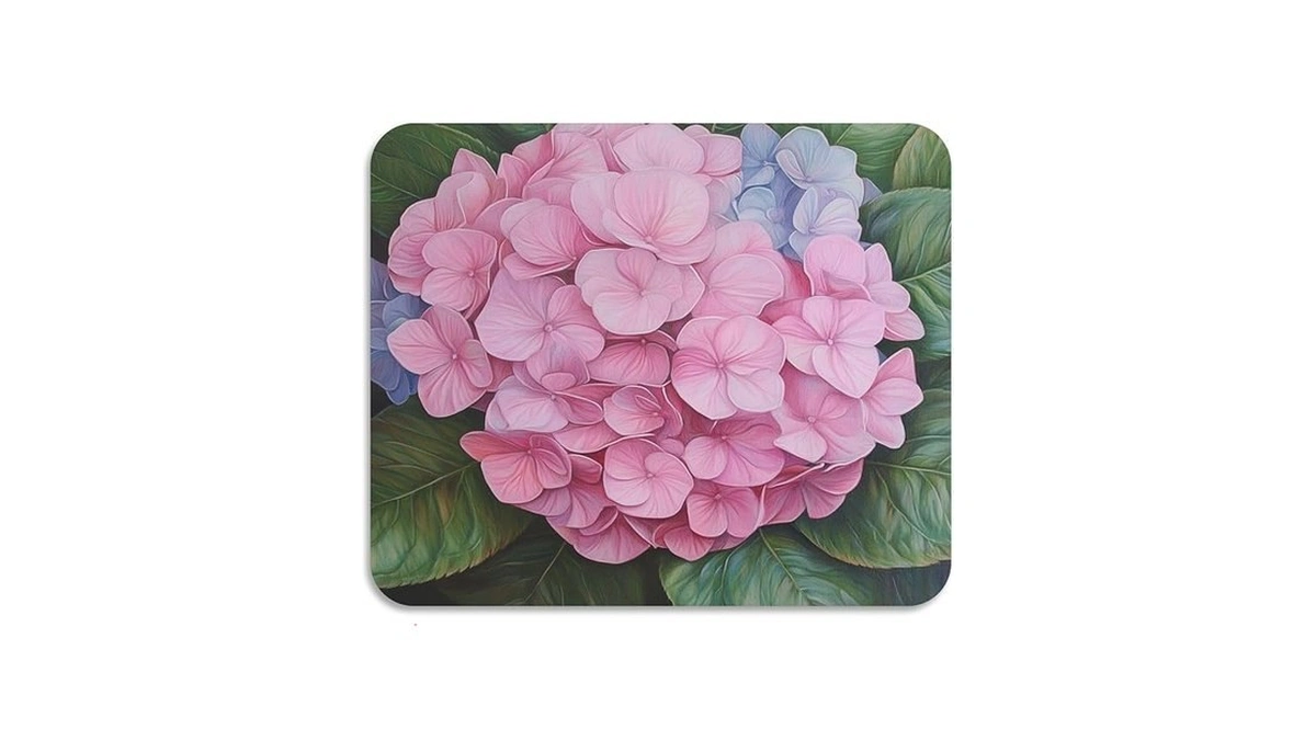 Ctyshtdl Dish Drying Mat For Kitchen Counter Hydrangea Flower Pink