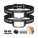 Headlamp Rechargeable,2 Pack 2000 Lumen Super Bright Led Headlamp,16 Modes
