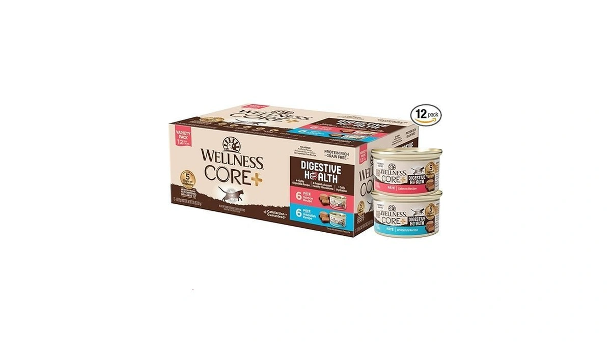 Wellness Core+ Digestive Health Pate Variety Pack Adult Canned Wet