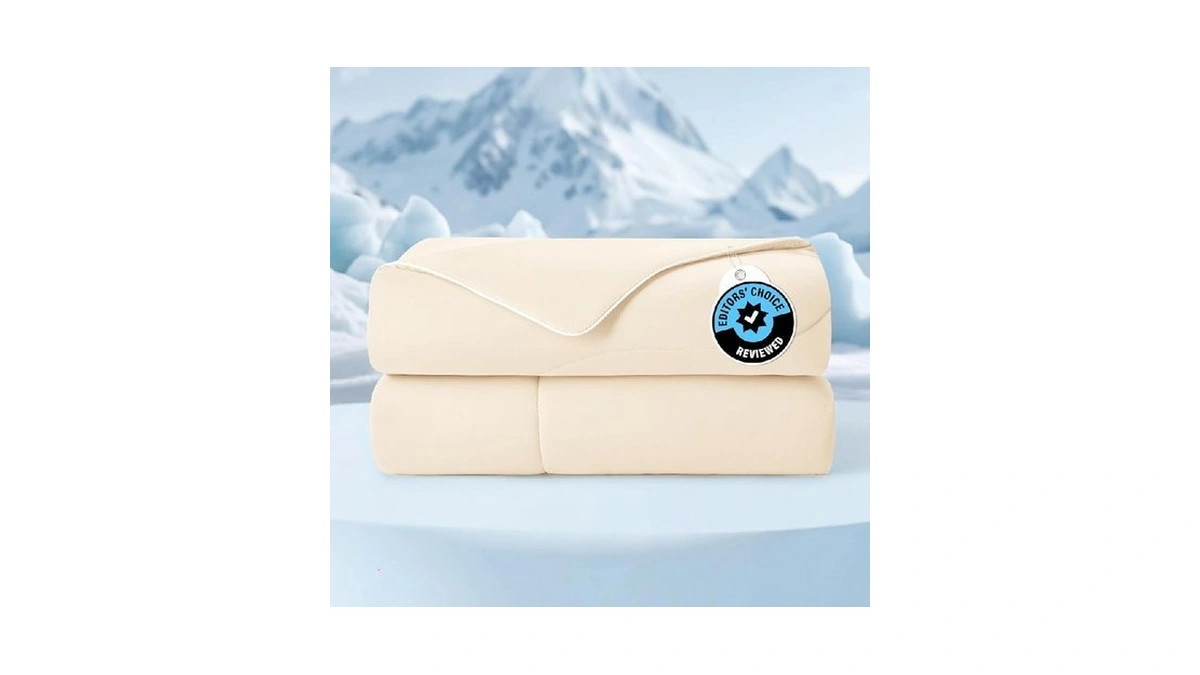 Cozy Bliss Cooling Comforter Twin Size, Cooling Blankets For Hot