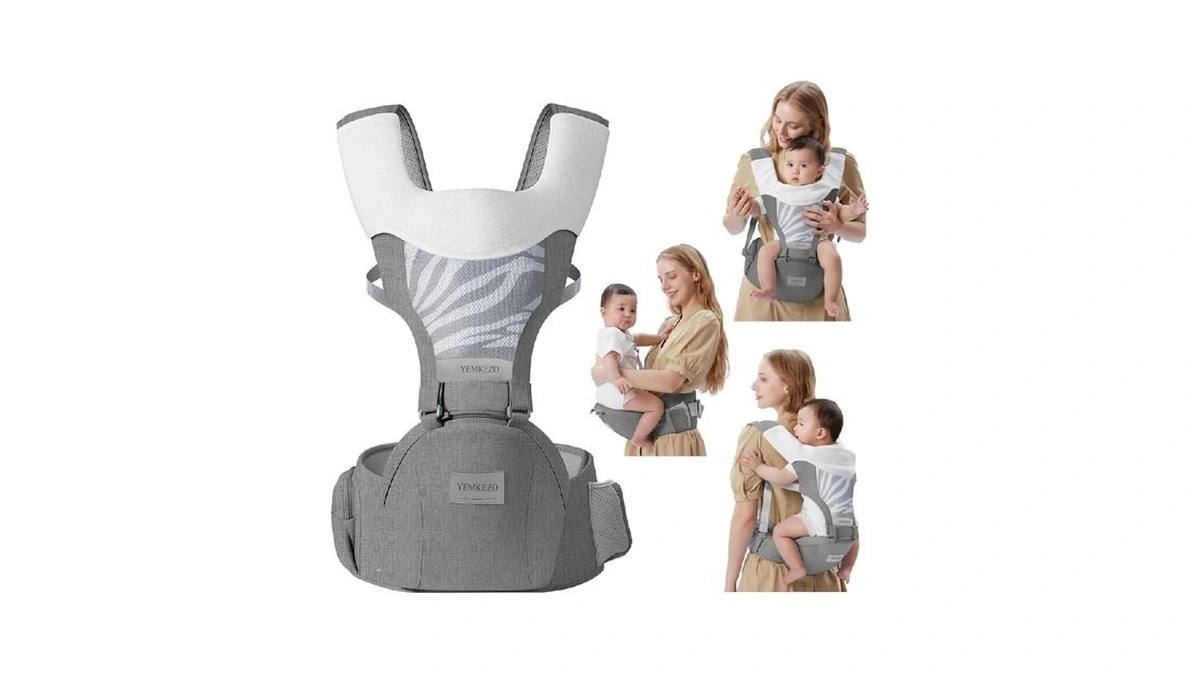 Baby Carrier Newborn To Toddler With Hip Seat, Multifunction Baby
