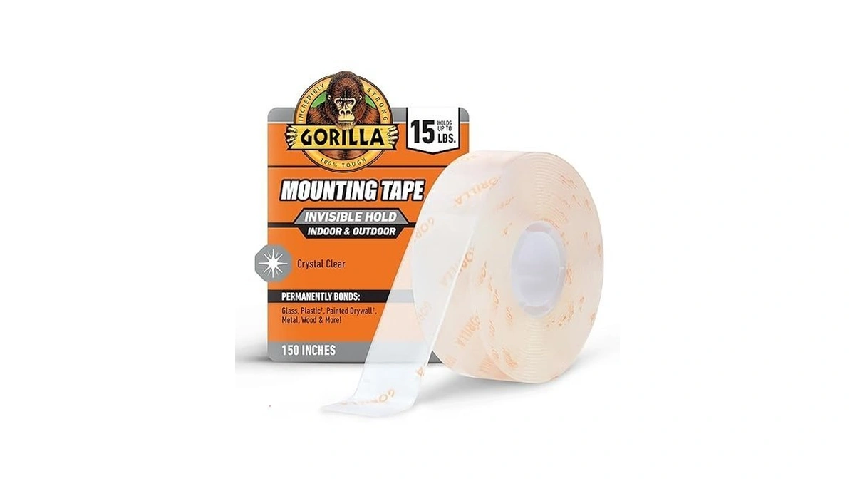 Gorilla Invisible Hold Mounting Tape, 1" X 150" (pack Of