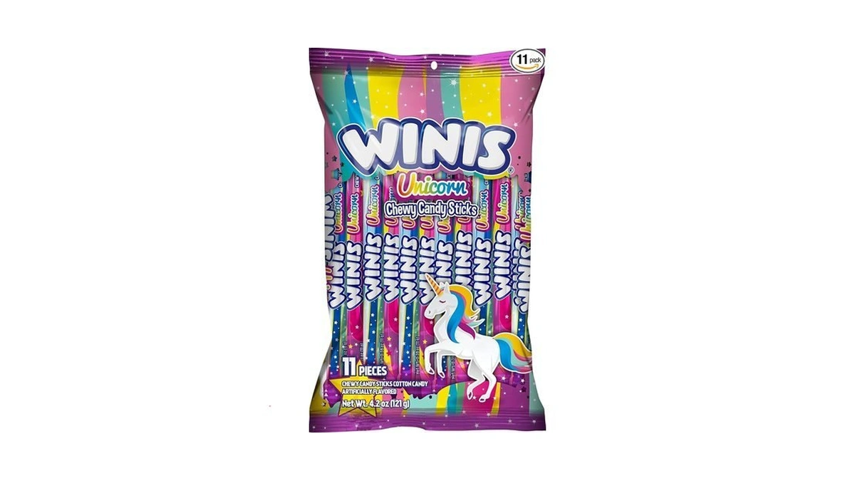 Winis Unicorn | Chewy Candy Swirl | Cotton-candy Flavored |